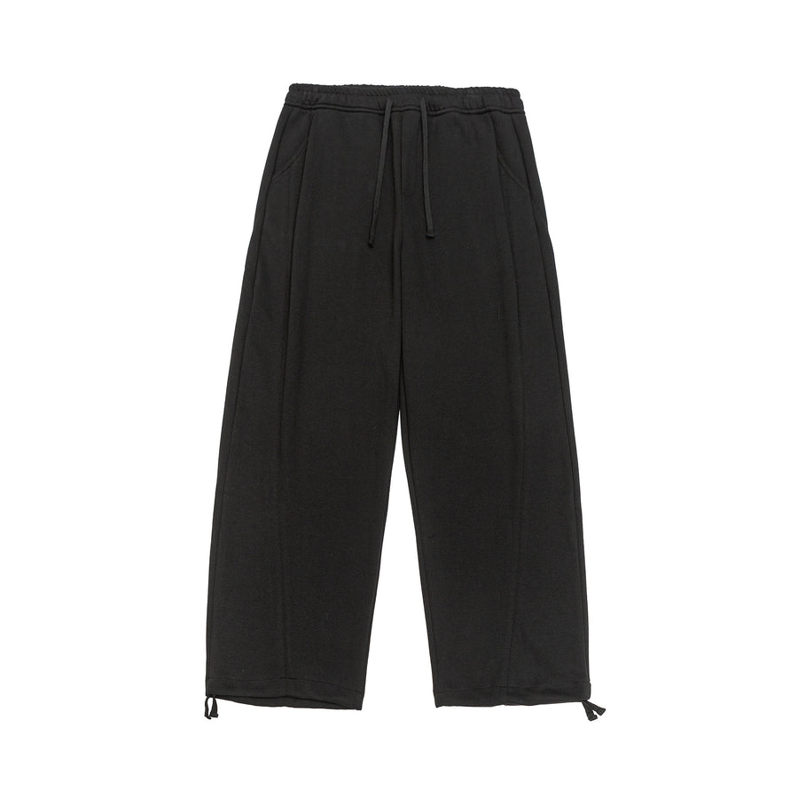 Jet Black Monoframe Relaxed Fit Pants Lifestyle view | Weezy