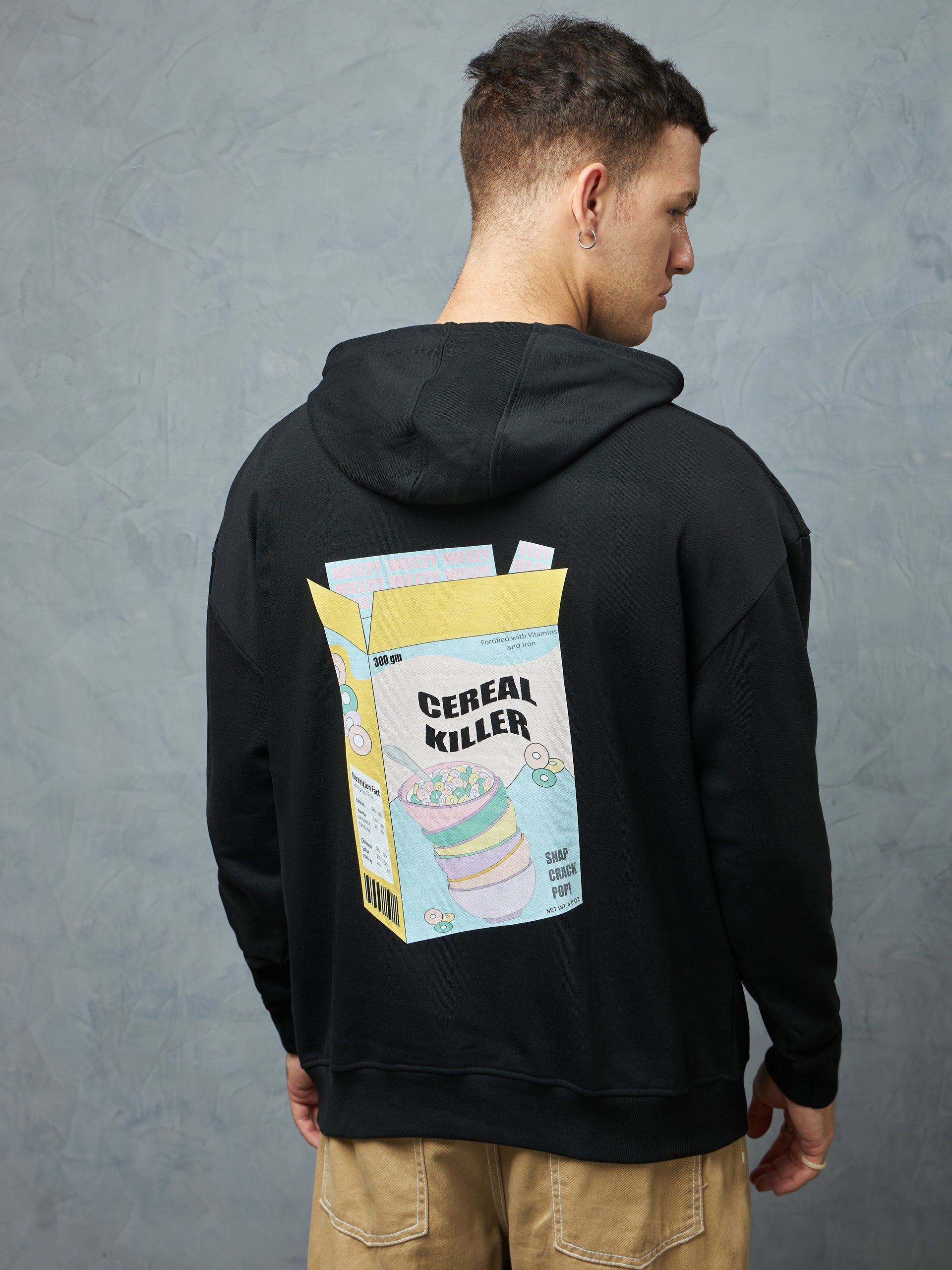 Jet Black Cereal Killer Hoodie