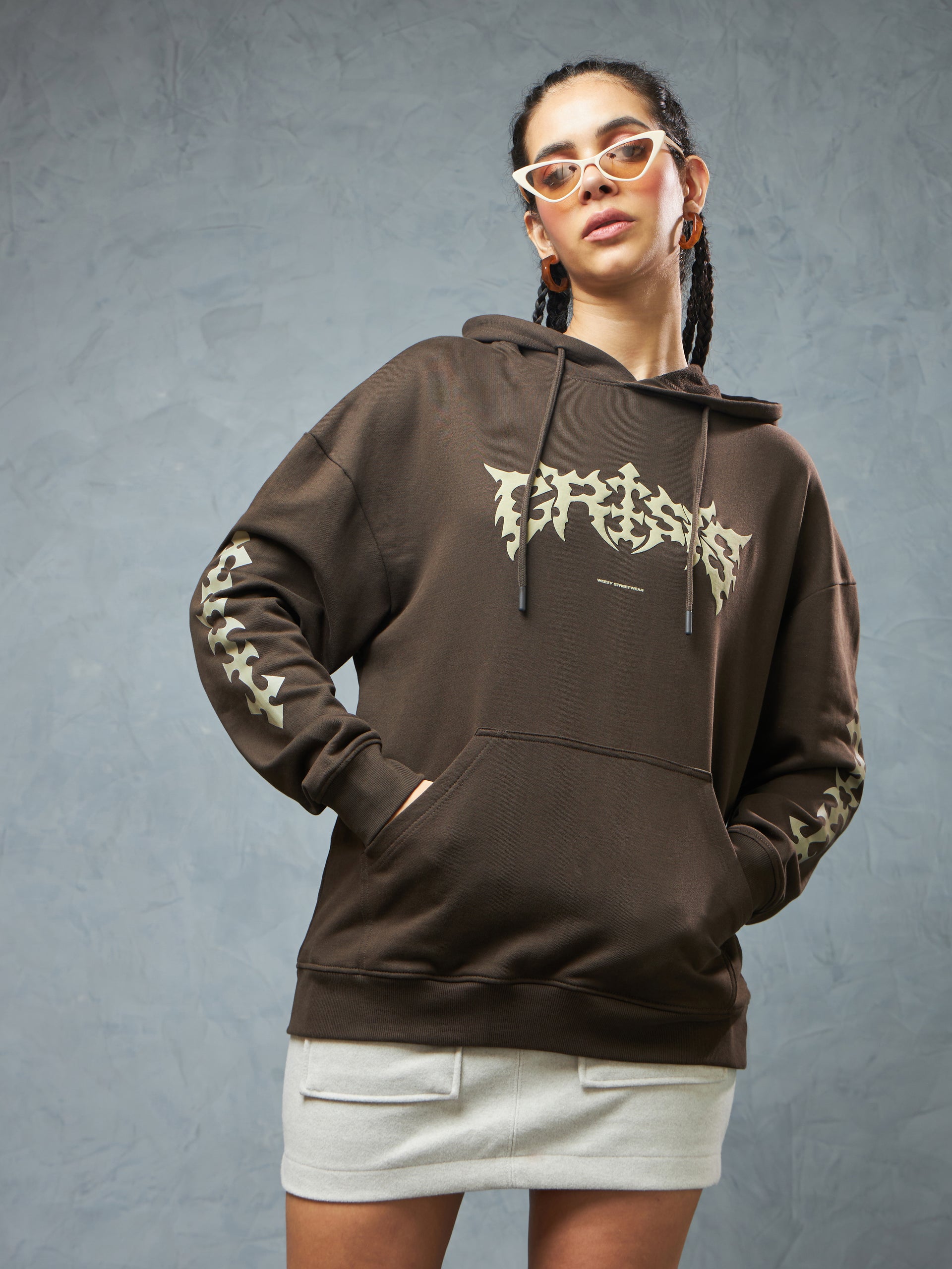Chocolate Brown Crisis Hoodie