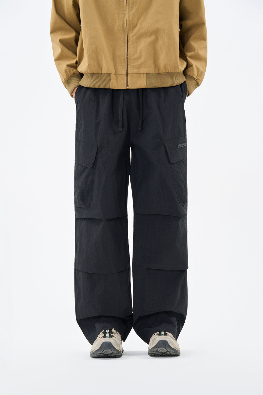 Jet Black Utility Cargo Pants