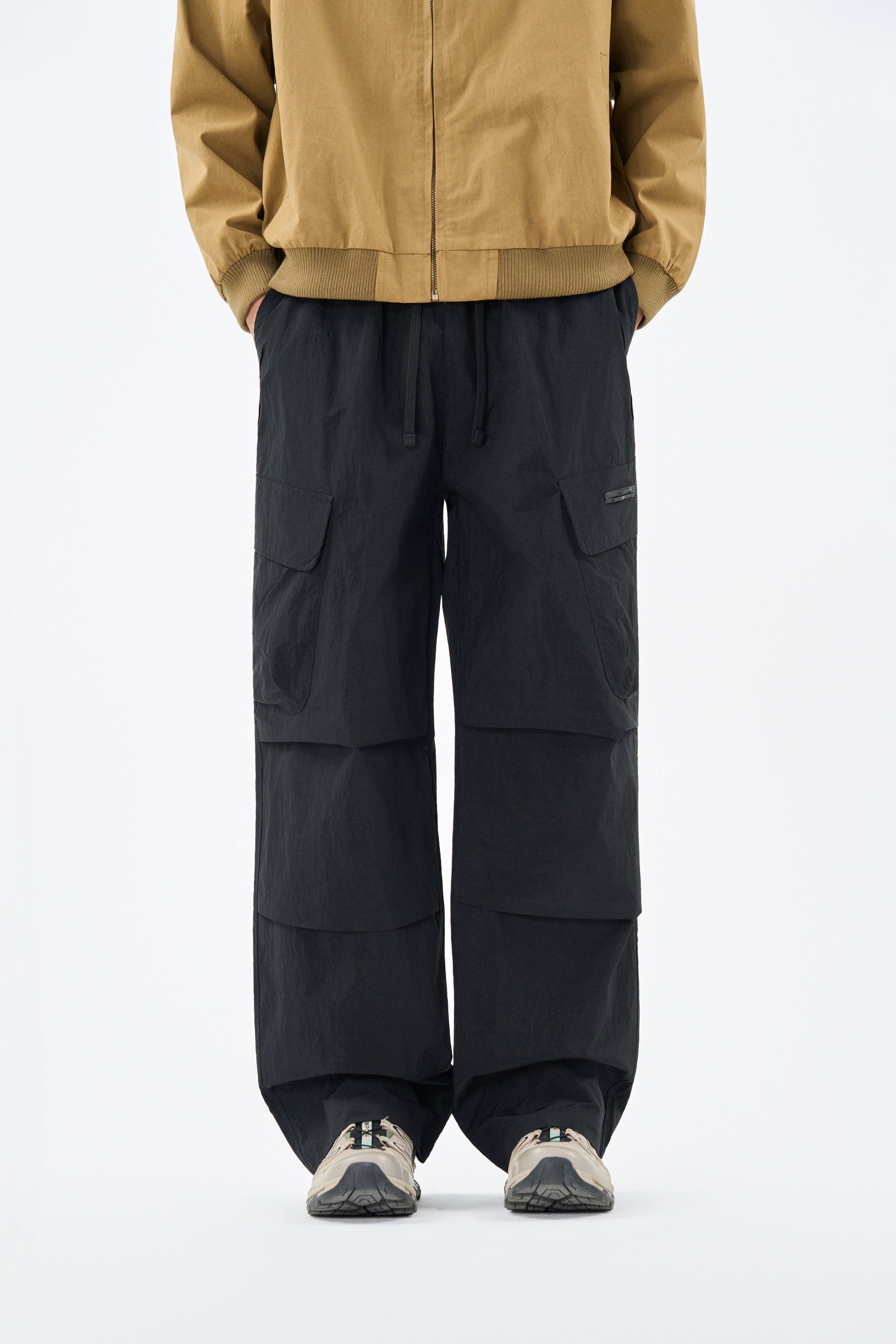 Jet Black Utility Cargo Pants