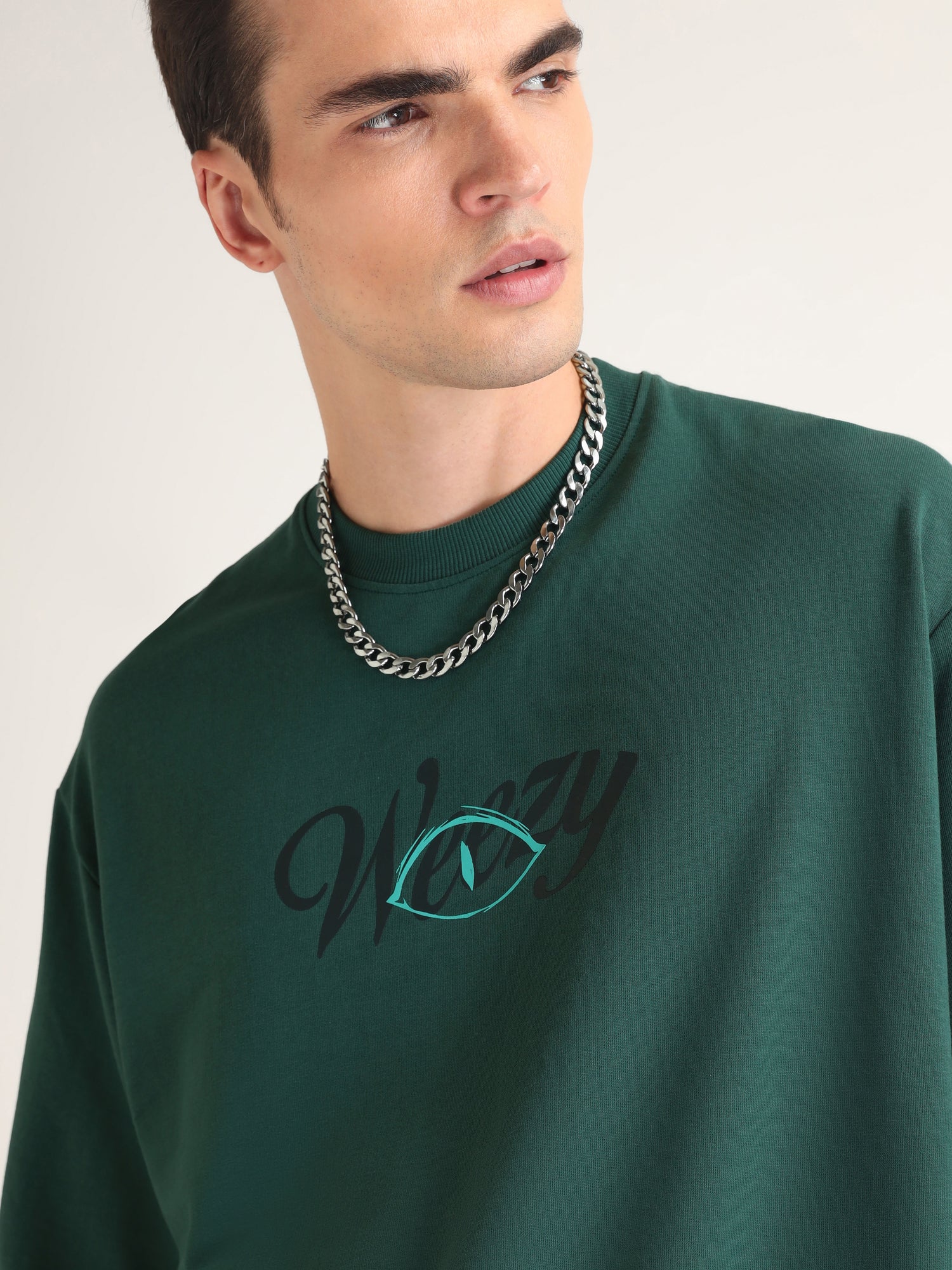 Emerald Green Eyes Chico Oversized T-Shirt