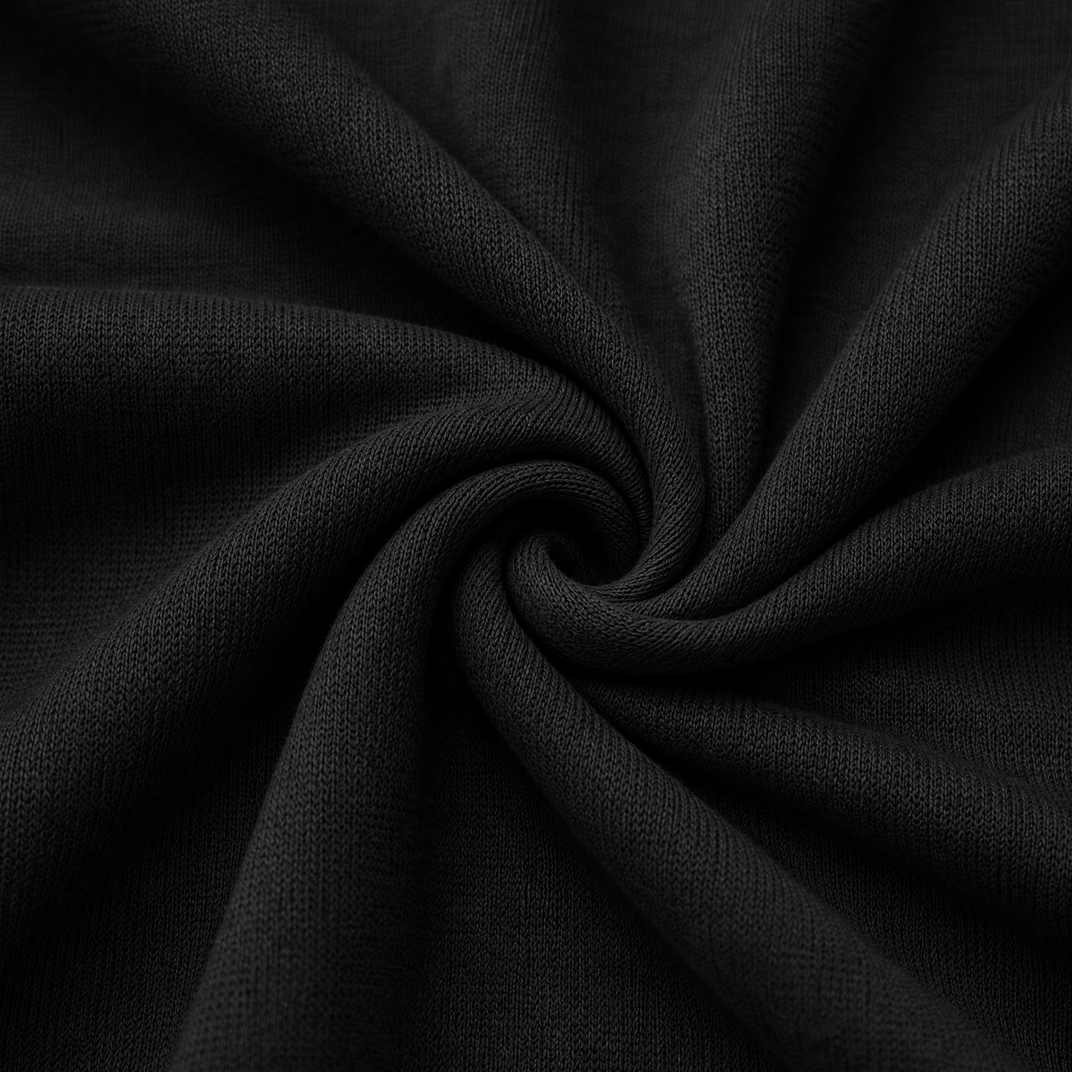 Close up of the fabric of this Jet Black Cherry Picked Sweatshirt