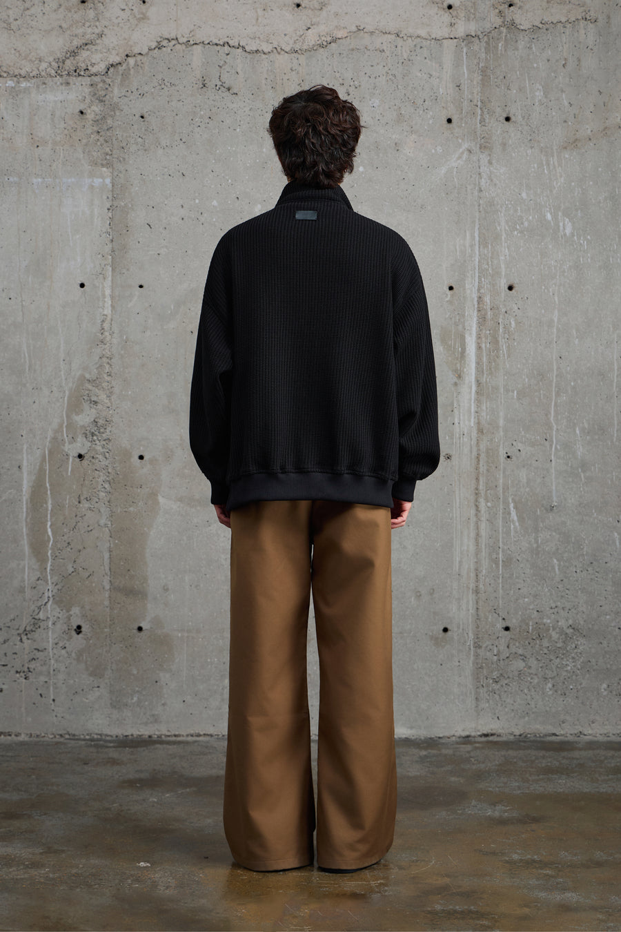 Black Zip Up Bomber Jacket Side view | Weezy