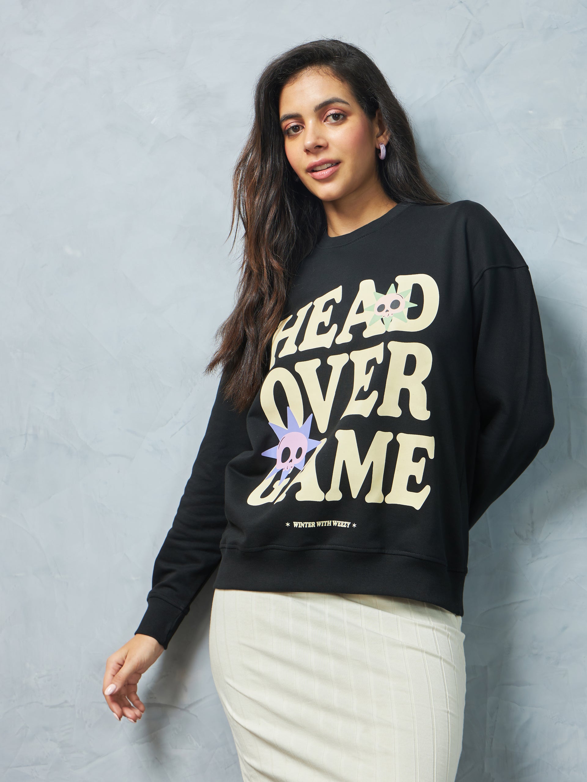 Jet Black Head Over Game Sweatshirt
