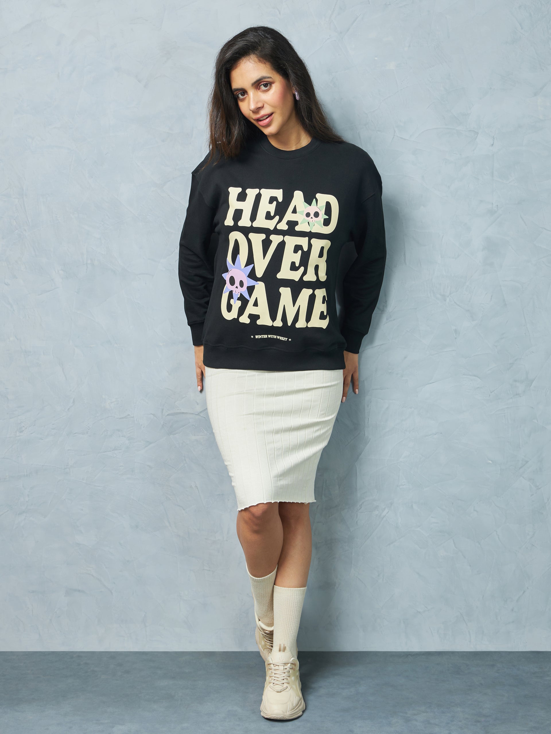 Jet Black Head Over Game Sweatshirt