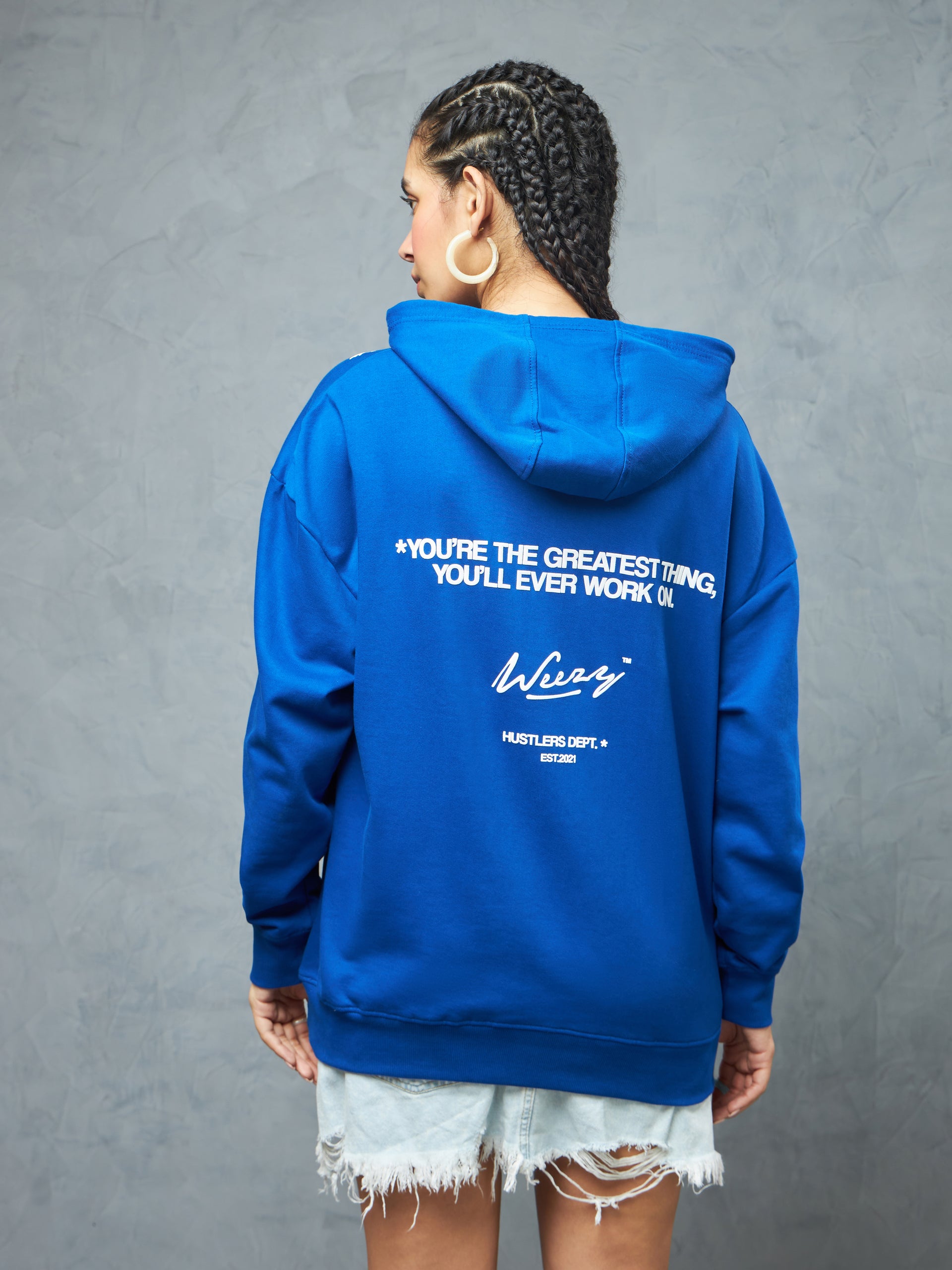 Royal Blue Hustlers Dept Hoodie