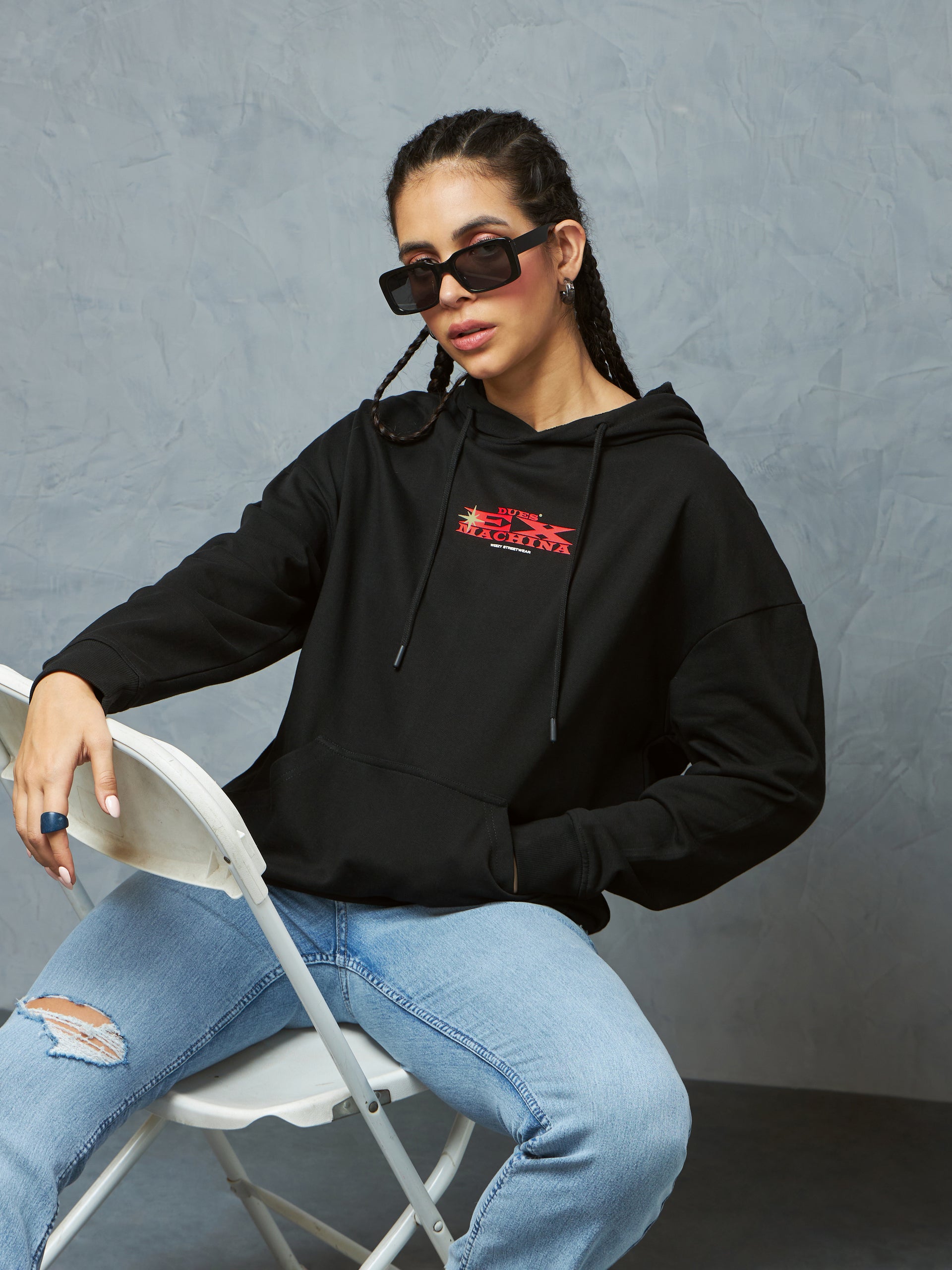 Jet Black Machina Hoodie