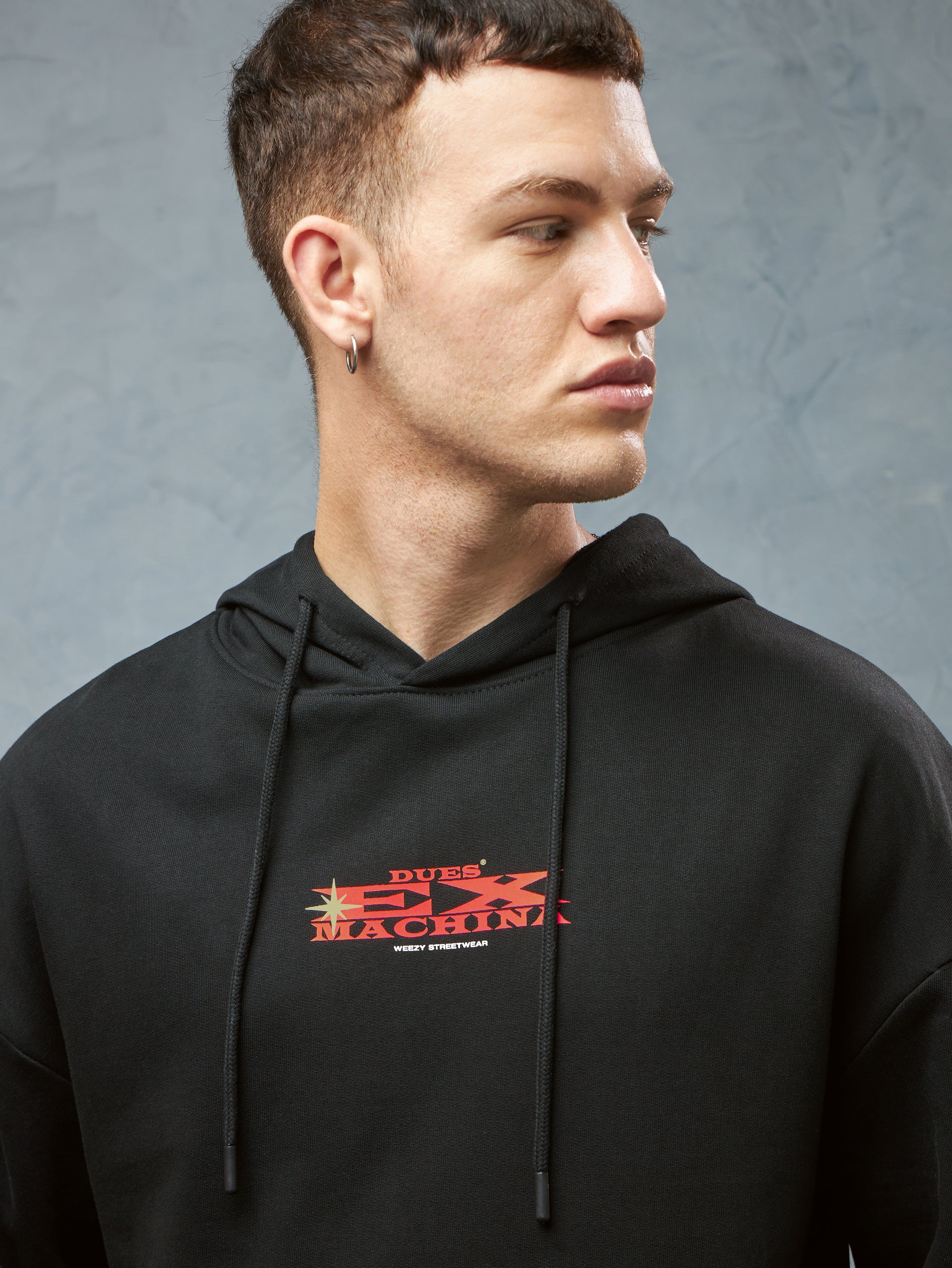 Machina Jet Black Hoodie