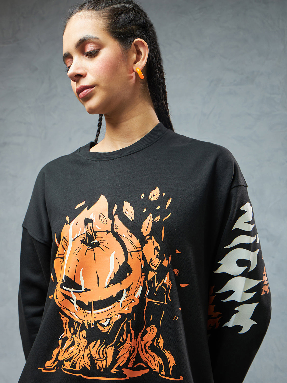 Jet Black Pumpkin Sweatshirt