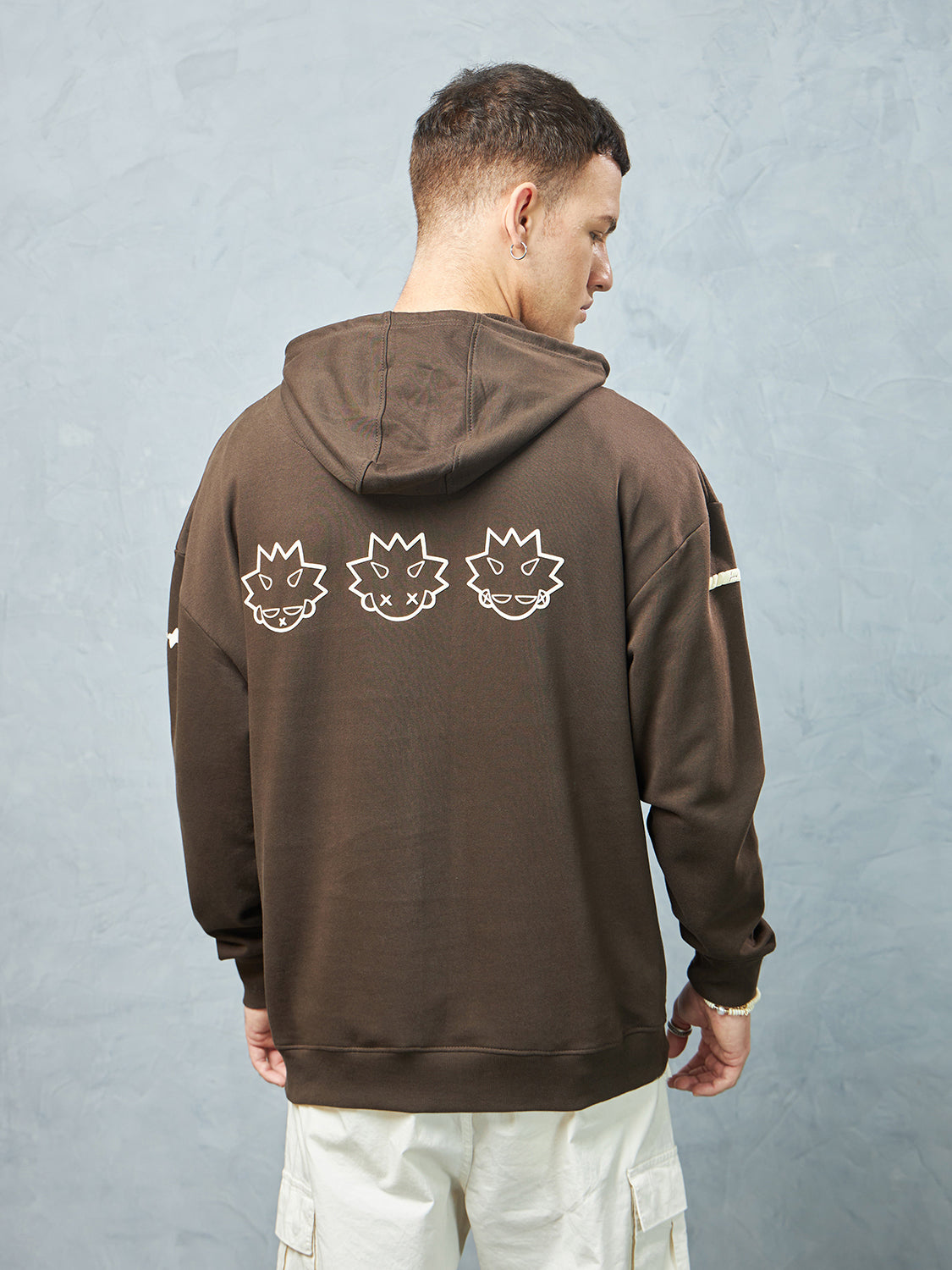 Chocolate Brown Self Control Hoodie