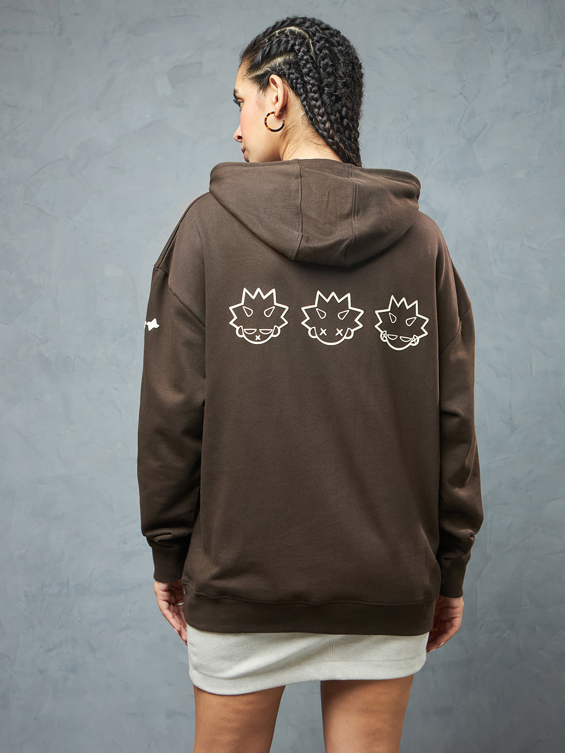 Chocolate Brown Self Control Hoodie