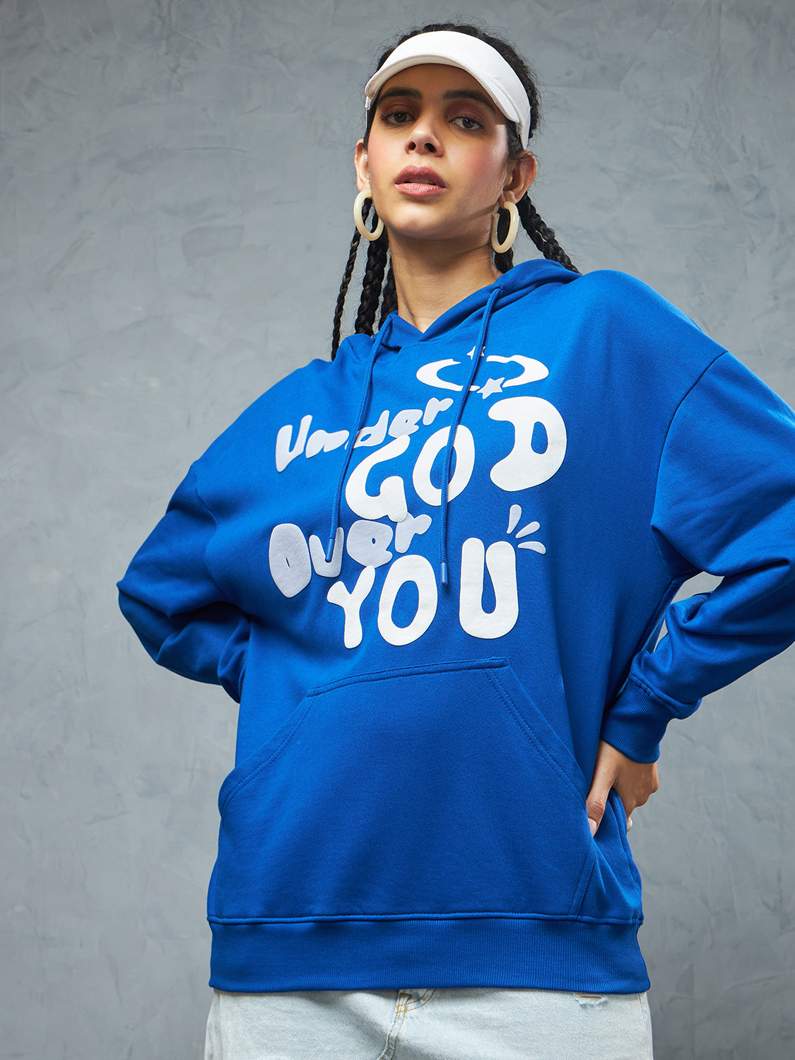 Royal Blue Under God Hoodie