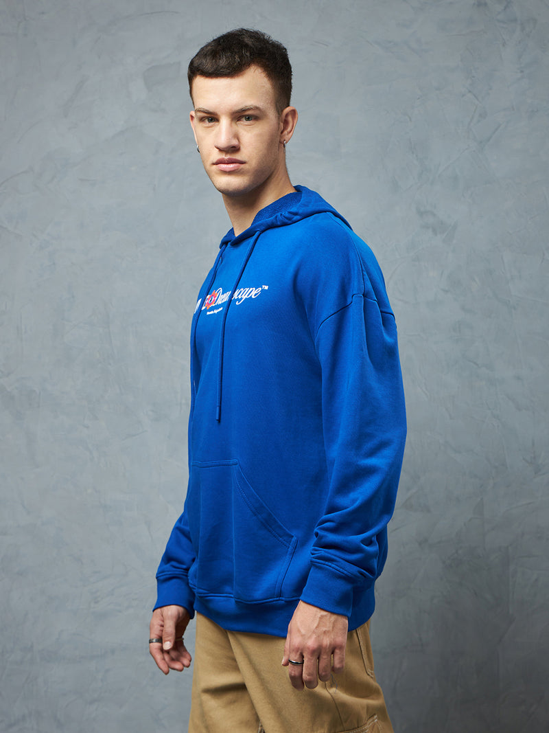 Royal Blue Vivid Hoodie Detail view | Weezy