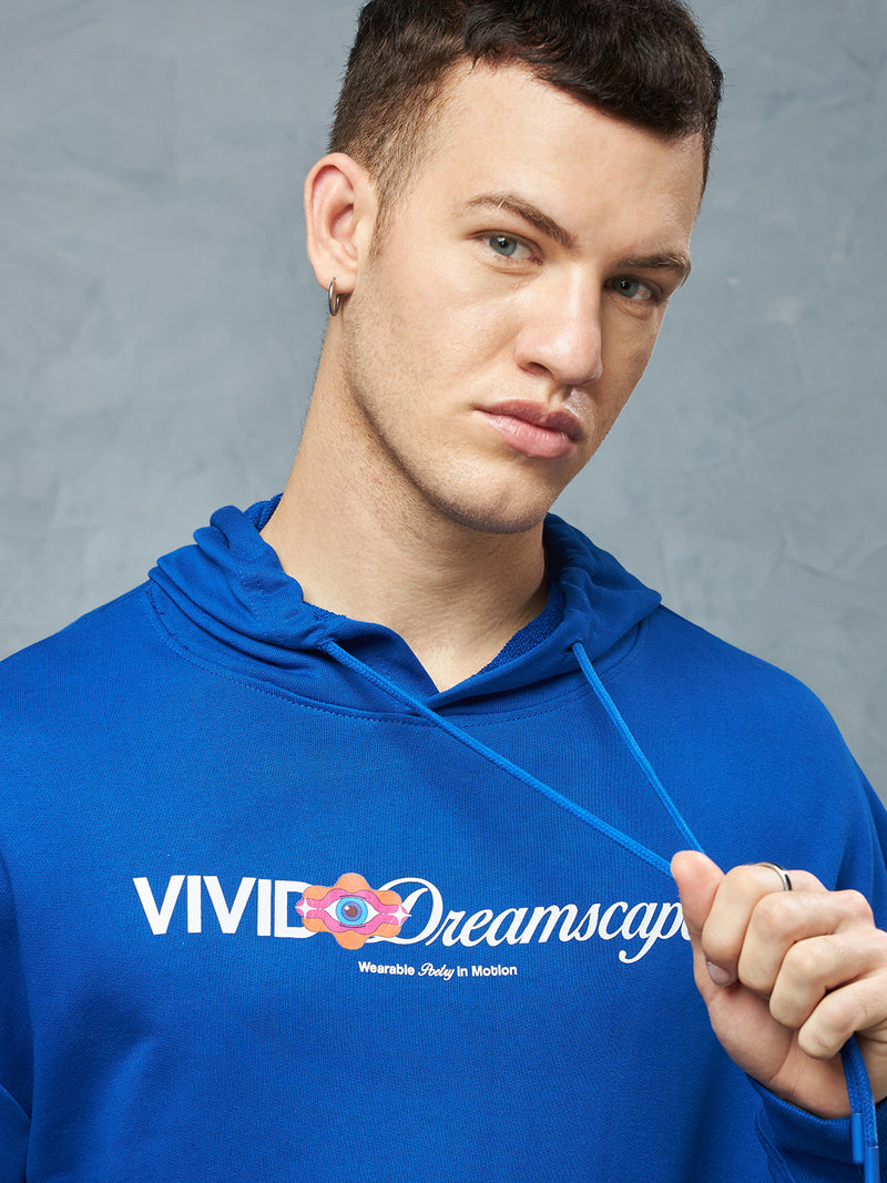 Royal Blue Vivid Hoodie Back view | Weezy