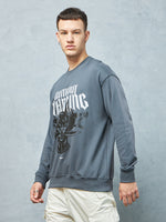 Cool Grey Without Warning Sweatshirt Lifestyle view | Weezy